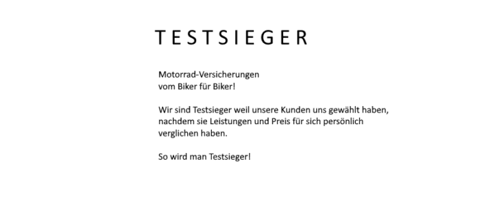 TESTSIEGER